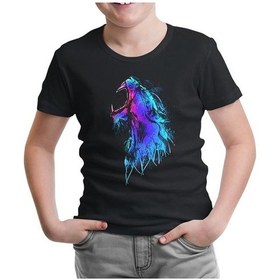 Resim Lord Tshirt Howling Siyah Çocuk Tshirt 