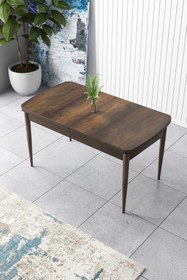 Resim Canisa Concept Zen Serisi 80x132 Açılabilir Mdf Barok Ahşap Desen Mutfak Masası 