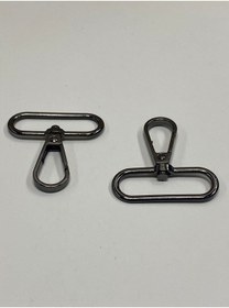 Resim Karantuhafiye Çanta Kancası / Büyük Klasik Model / 2 Li Set Antrasit Antrasit 