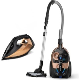 Resim Philips BXA0078/00, XB7151/07 Toz Torbasız Süpürge DST7040/80 Ütü Bundle Set 