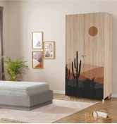 Resim Uvi Collection Lidya 2 Kapaklı Gardırop 979 Sonomo 