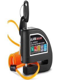 Resim Pc-05 110db Kablolu Alarmlı 7mm Çelik Pim Motosiklet Scoter Bisik 