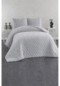 Resim Viyana Tavşan Tüyü Çift Kişilik Yatak Örtüsü 220x240 Gri 