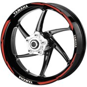 Resim Deeb Yamaha Jant Şeridi Reflektif Kırmızı Beyaz Model S N11.69967 