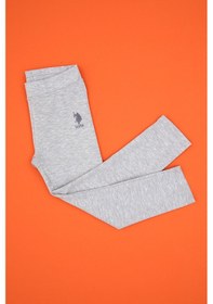 Resim U.s. Polo Assn. Kız Çocuk Açık Gri Melanj Tayt 50316890-vr091 Acık Grı Melanj 