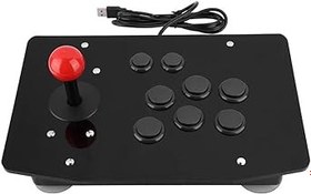Resim Yunir Arcade Game USB Çubuk Düğme Kumandası, PC Win7 / Win8 / Win10 için 8 Düğme Oyun Joystick Kolu Denetleyicisi 
