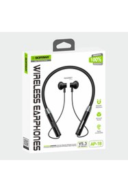 Resim Soffany AP-18 AP-18 Magnet Serisi Boyun Askılı Bluetooth 5.3 Kulaklık Siyah 