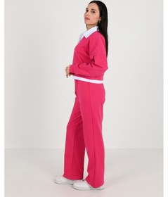 Resim Koza Butik Kadın Polo Yaka Bol Paça Eşofman Takımı 3986-24 001 