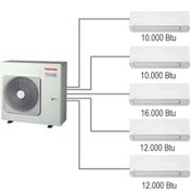 Resim Toshiba 5M Multi Split Klima 10.000+10.000+16.000+12.000+12.000 BTU/h 