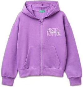 Resim United Colors of Benetton Kız Çocuk Giacca C/Capp M/L 3j68c505x Hırka Kazak 