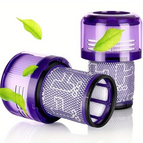 Resim For DYSON V12 için 2 adet Yedek Filtre Seti, for DYSON V12 Detect Slim Absolute / Total Clean / Extra / Fluffy Vakum Temizleyicileri için Uygun, Yıkanabilir Yedek Parçalar V12 HEPA Filtre Aksesuarları, #DY-971517-01 ve 97151701'i Yeriyle Değiştirir. 