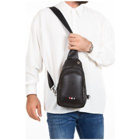 Resim Newish Polo Erkek Bodybag Göğüs Çapraz Çanta Ve El Omuz Çantası New130 Siyah - Bronz 