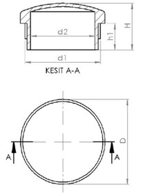 Resim Kulaklı Kanallı Tapa 