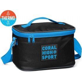 Resim Coral High Sport Siyah-Mavi Thermo Beslenme Çantası 22810 
