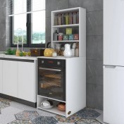 Resim Kenzlife ankastre fırın dolabı canfeza byz 165*60*56 mutfak raflı 
