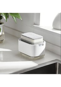 Resim Mutfak Bulaşık Sabunu Ve Deterjan Pompalı Hazneli Sıvı Sabunluk 