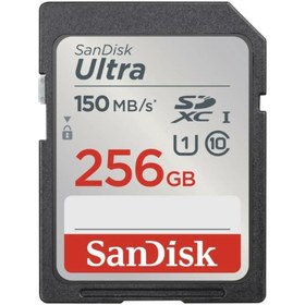 Resim Sandisk Ultra 256gb 150mb/s Sdhc/sdxc Class 10 Uhs-ı Hafıza Kartı Sdsdunc-256g-gn6ın 