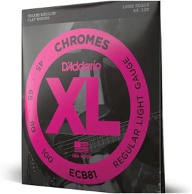 Resim AyrStore ECB81 BAS GİTAR TEL SETİ, CHROMES, REGULAR LIGHT GAUGE ( 