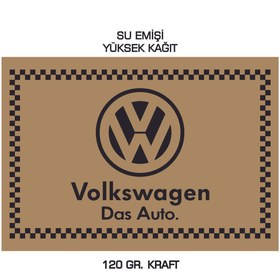 Resim duha trend 35x50 120 Gr. Kraft Kağıt Oto Paspası Volswagen Yatay 100 Adet 