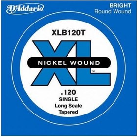 Resim D'Addario XLB120T Tek Bas Gitar Teli (120T) 