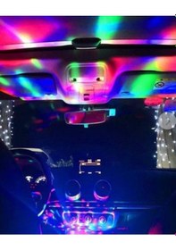 Resim Oto Led Usb Disko Topu Müziğe Duyarlı ışık 