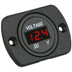 Resim Tekli Kulaklı Pano Tip Araç İçi Dijital Voltmetre 12v 24v 