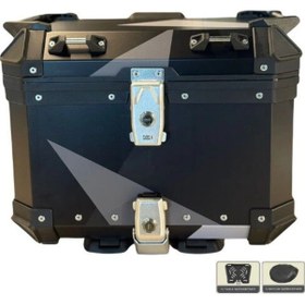 Resim Coocase Alüminyum Arka Çanta Siyah Geometri 55l Siyah 