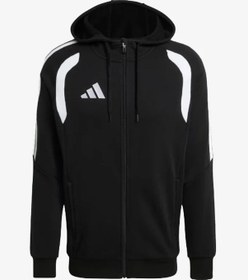 Resim Adidas Kf3321 Tiro26 League Sweat Full Zip Hoodie Erkek Sweatshirt Siyah 
