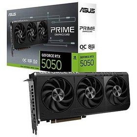Resim ASUS VGA PRIME-RTX5050-O8G-NVIDIA-GEFORCE-RTX 5050-8GB GDDR6-128bit-2707MHz-OC-HDMI-3xDP-DLSS4 EKRAN KARTI 