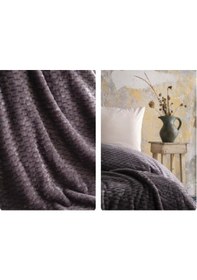 Resim Ap Jakarlı Tek Kişilik Antrasit Trusty Battaniye 160 220 Antrasit 