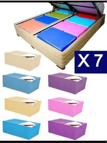 Resim 7 Adet Hurç Çekyat Baza Altı Hurcu 62x37x24 Cm Yastık Yorgan Kıyafet Düzenleme Eşya Taşıma 