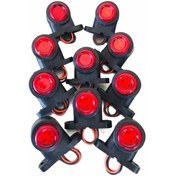 Resim 12 Ledli Mini Takoz Lamba Kırmızı-beyaz 