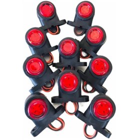 Resim 12 Ledli Mini Takoz Lamba Kırmızı-beyaz 
