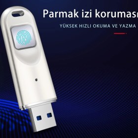 Resim Dm FD069 Parmak Izi Okuyuculu Şifreli USB 3.0 64GB Flash Bellek 
