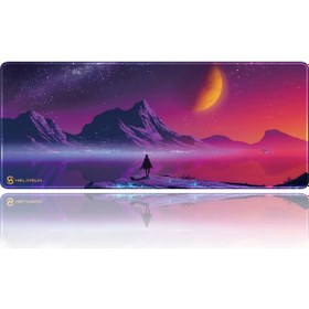 Resim Helixsun Night Mouse Pad Büyük Boy Renkli Gaming Oyuncu Xl 70X30 