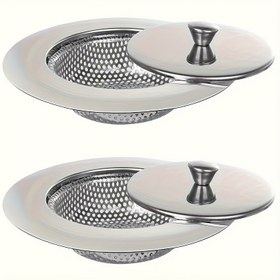 Resim Kapaklı, Kokusuz Paslanmaz Çelik Mutfak Lavabo Süzgeci - Sebzeler İçin İnce Örgü Filtre, Kolay Temizlik, Dayanıklı ve Şık Tasarım Modern Mutfaklar İçin, Sebzeler İçin Süzgeç | Şık Metalik Kaplama | Dayanıklı Örgü Filtre 