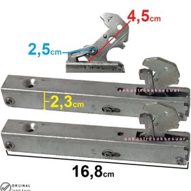 Resim Simfer Ankastre Fırın Menteşe 1 Takım 2 Adet İkili Bir Çift Kapak Menteşesi 