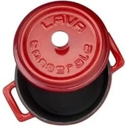 Resim Storemax Metal Döküm Mini Tencere, 10 Cm, 0.35 L Hacim, Kırmızı 