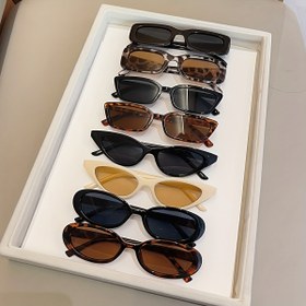 Resim 8 Parça Kadın Karışık Çerçeve Trend Klasik Renk Retro Moda Gözlük Seti, Şık Günlük Kullanım ve Tatil Hediyesi 