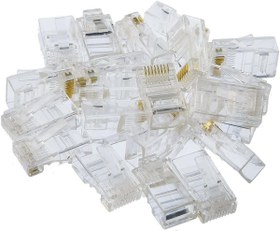 Resim RJ45 Ethernet Plastik Konnektör Ucu 25 Adet 