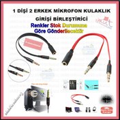Resim 3.5Mm Kulaklık Çevirici Mikrofon Kulaklık Ayırıcı Aparat (478708677) 