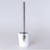 Resim Leaf Tuvalet Fırçası Beyaz Gümüş 