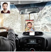 Resim Diş Doktoru Dentist Tasarımlı Ahşap Araba Dikiz Ayna Süsü 