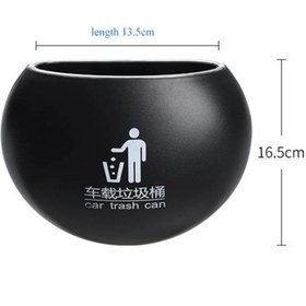 Resim Mrs Cargift Oto Aksesuar Araba Çöp Kutusu Portatif Araç Içi Taşınabilir Organizer Çöp Kovası Siyah -125 