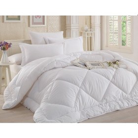 Resim Eko Yazlık Çift Kişilik Silikon Microfiber Yazlık Yorgan Beyaz 