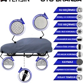 Resim Teksin Opel Mokka (2012-2016) Araba Brandası Su Geçirmez Miflonlu 4 Mevsim Kullanıma Uygun 