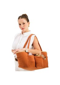 Resim Çok Gözlü Fonksiyonel Anne Organizer Bebek Bakım Çantası Tarçın 