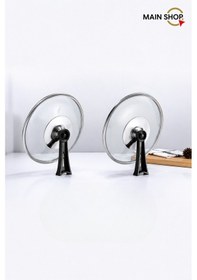 Resim Mainshop 2 Adet Dikey Tasarım Tencere Tava Kapağı Tutma Kolu Isıya Dayanıklı M-1056 
