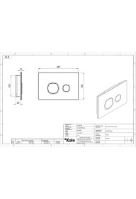 Resim Uniq Gömme Rezervuar Kumanda Paneli Ocean Black Krom 
