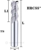 Resim 2Liyao D2.5XD4X7X50L 3FHRC55 Karbür Yarıçapı Uç Kesici Değirmen Alüminyum Cnc Freze Kesici Metal Tungsten Çelik Cnc Işleme Endmils (Yurt Dışından) 